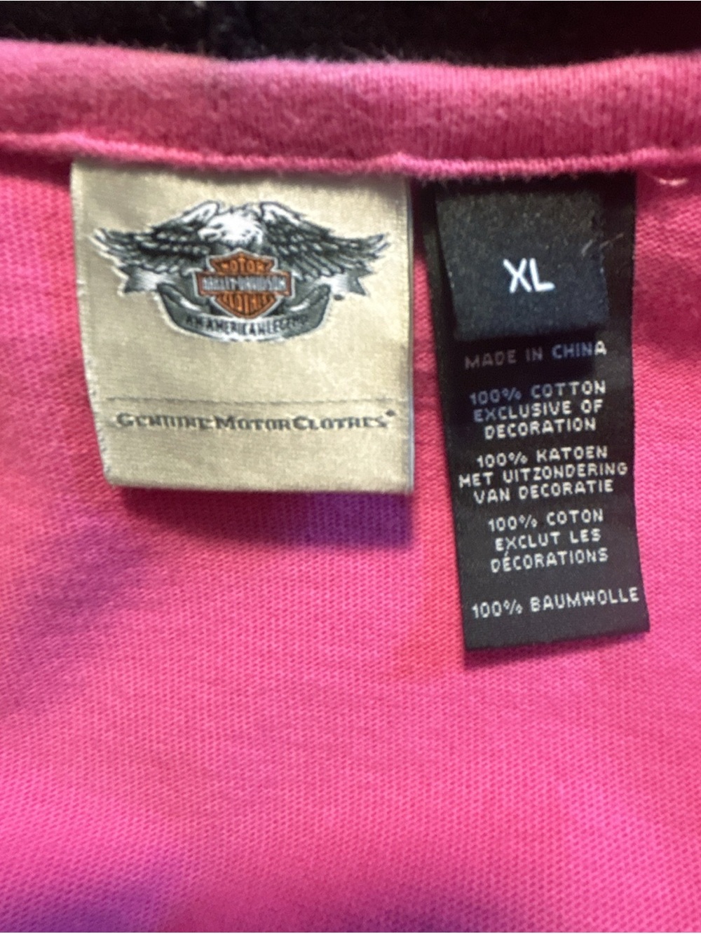 Harley-Davidson Zip-Up Hoodie Black Pink Bikercore Biker Embroidered Size XL - Picture 2 of 10